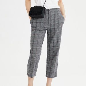 American Eagle Plaid Pull On Pants